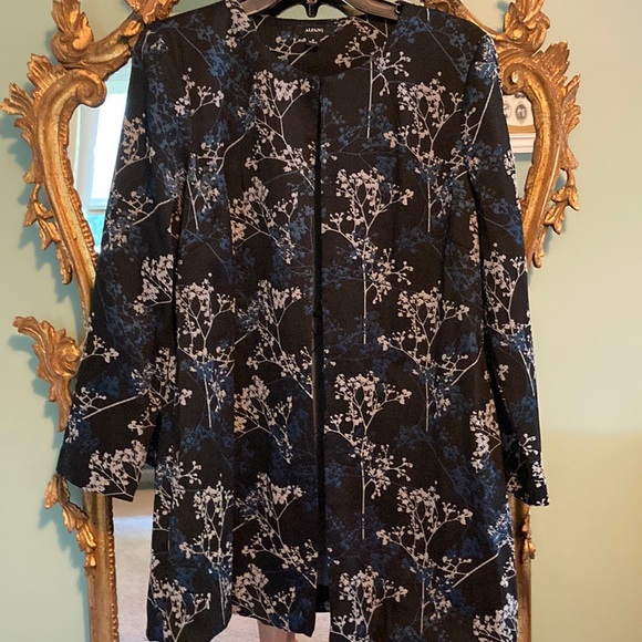 Alfani Jackets & Blazers - Alfani dress coat size Medium, so chic! Beautiful blue, gray & black EUC🧡🍂🧡🌻